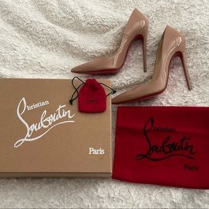 Authentic Christian Louboutin So Kate Nude Pumps 120